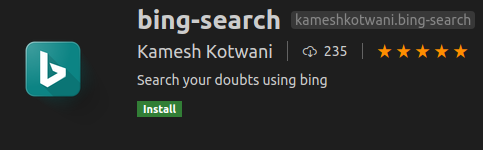 Bing Search Extension